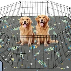 Washable Pee Pas for Dogs: 35 X 32  INCH 2PK Pad for Dogs, Waterproof  WHITE/TAN